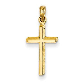 14k Polished Cross Pendant