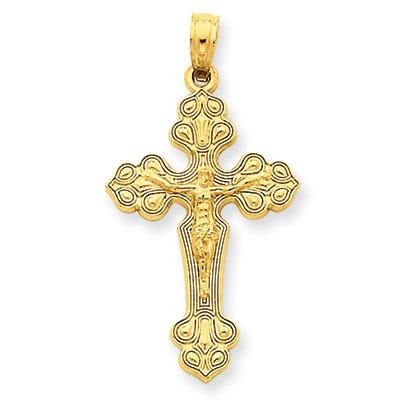 14k Crucifix Pendant