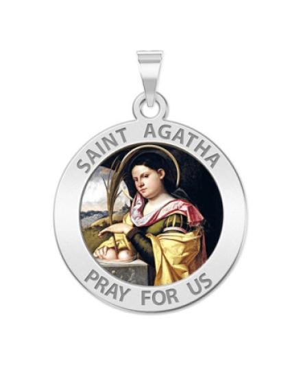 Saint Agatha Medal "Color"
