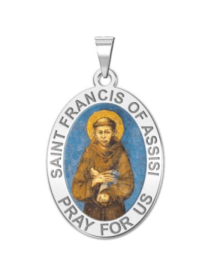 Saint Francis of Assisi Medal "Color"