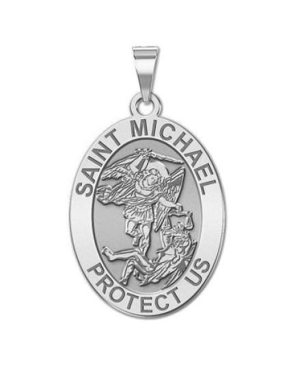 Saint Michael OVAL Medal