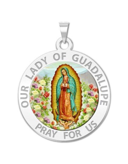 Our Lady of Guadalupe Medal "Color"