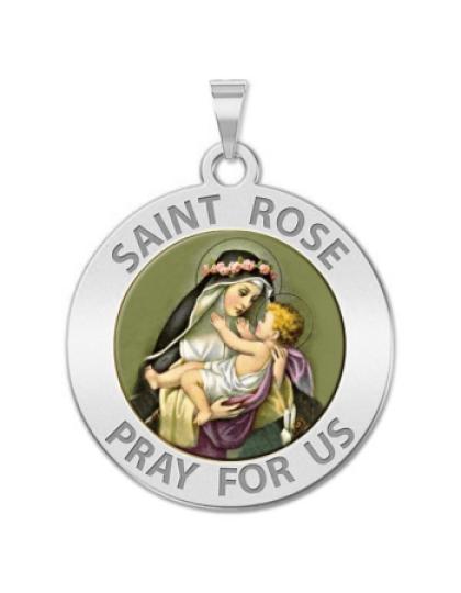 Saint Rose of Lima Medal "Color"