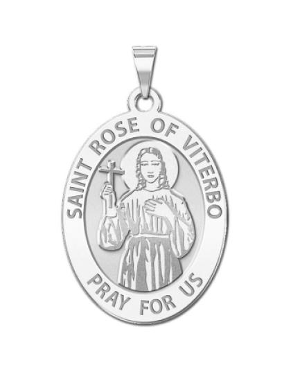 Saint Rose of Viterbo - Oval Medal