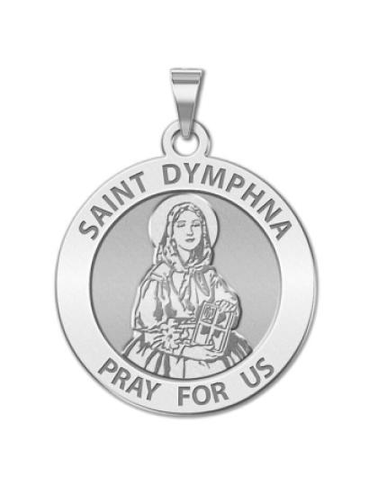 Saint Dymphna Round Medal