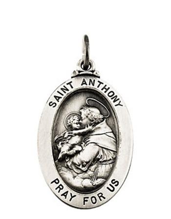 Oval Saint Anthony Religious Medal