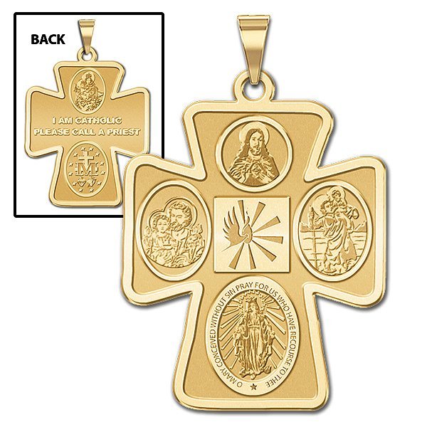 Gold four way on sale cross