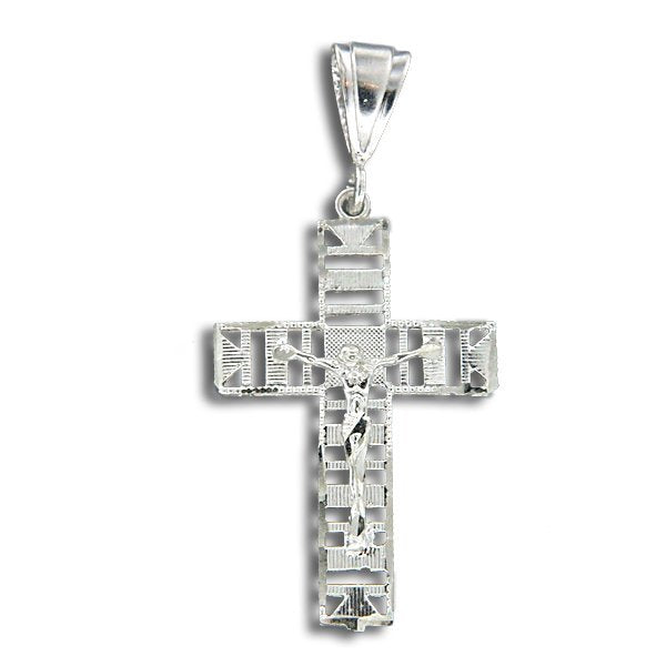 Sterling Silver Crucifix Pendant Jewelry