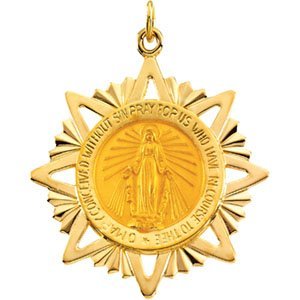 14K Gold Miraculous Medal