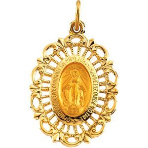 14K Gold Miraculous Medal