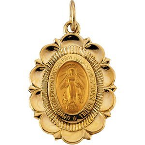 14k Gold Miraculous Medal