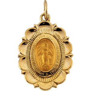 14k Gold Miraculous Medal