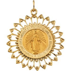 14K Gold Miraculous Medal