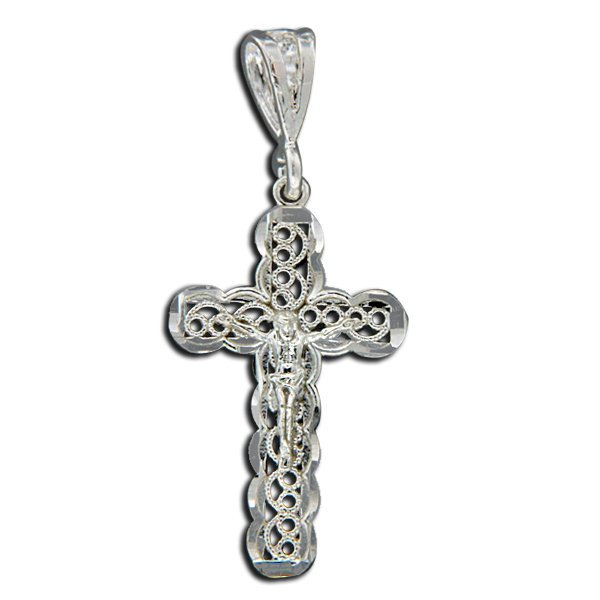 Sterling Silver Crucifix Cross Pendant