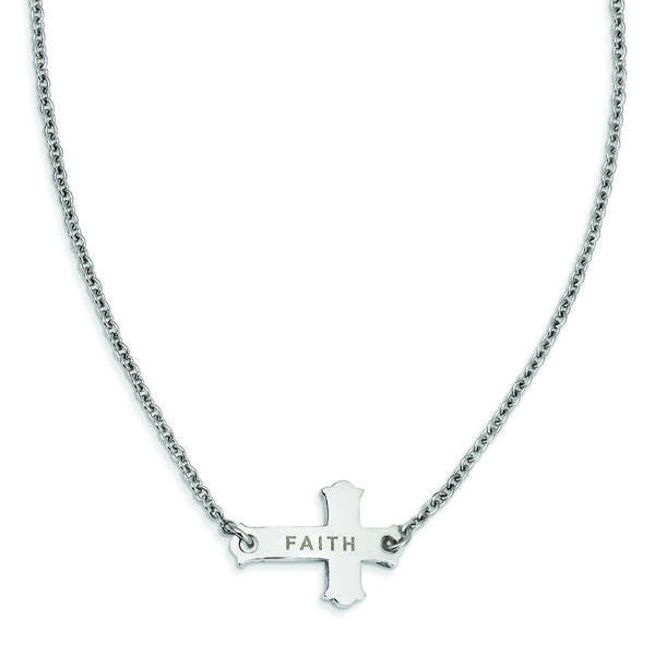 Sideways Cross 8in Bracelet