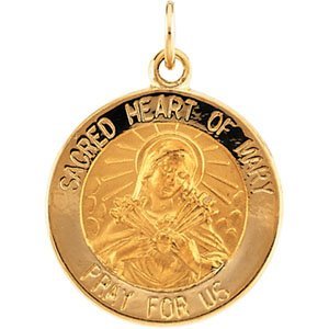 Sacred Heart of Mary Religious Medal
