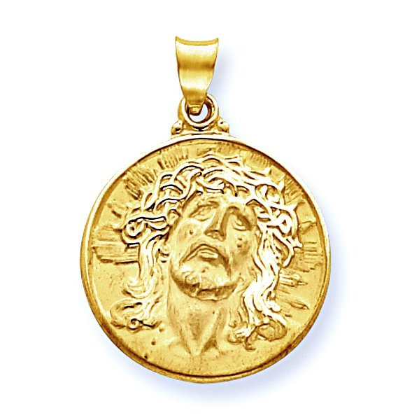 14K Yellow Gold "Ecce Homo" Christ Head