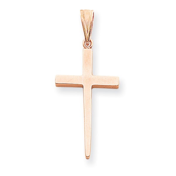 14k Rose Gold Cross Pendant