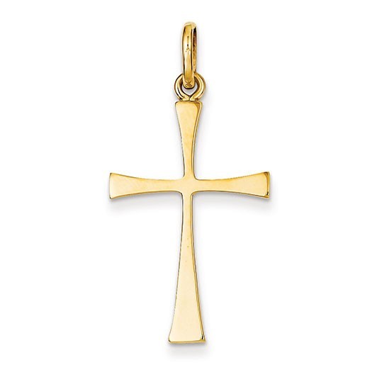 14k Polished Cross Pendant