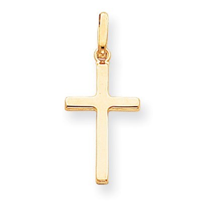 14k Hollow Cross Pendant