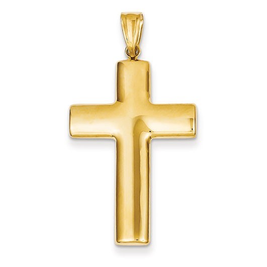 14k Hollow Cross Pendant