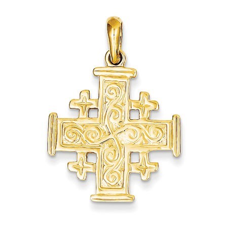 14k Jerusalem Cross Pendant