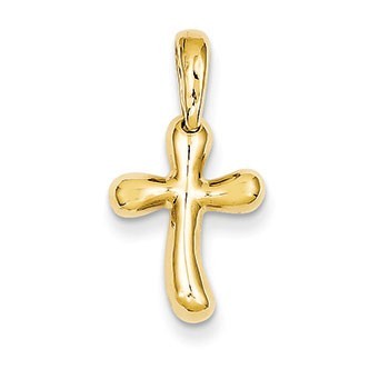 14k Small Freeform Cross