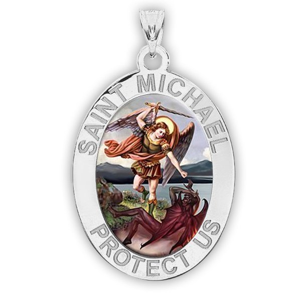 Saint Michael OVAL Medal