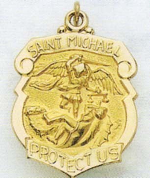 14K Saint Michael Medal