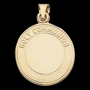 14K Gold First Holy Communion Medal