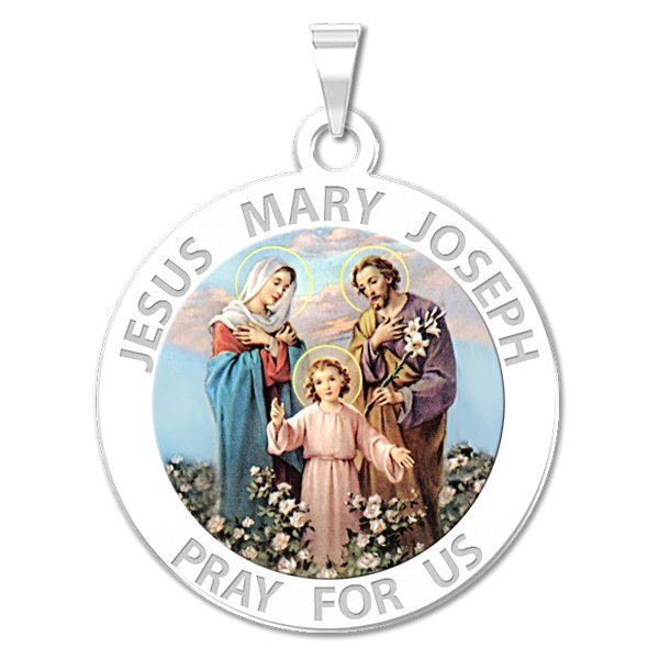 Jesus Mary Joseph Medal "Color"