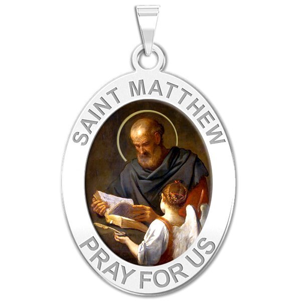 Saint Matthew OVAL Medal "Color"