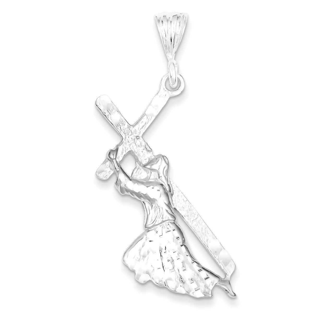 Sterling Silver St. Andrew Cross Pendant