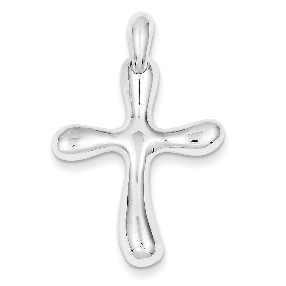 Sterling Silver Freeform Cross Pendant