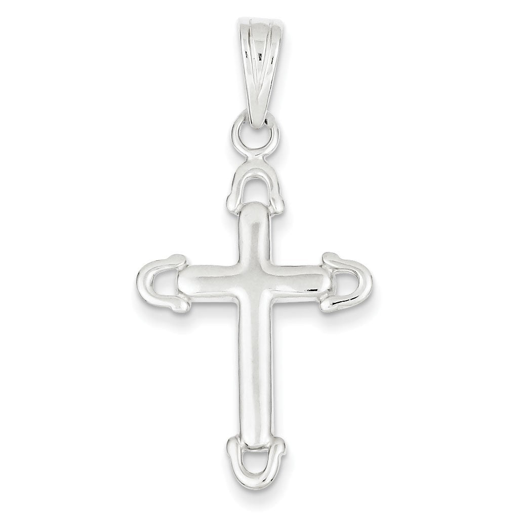 Sterling Silver Horseshoe Cross Pendant