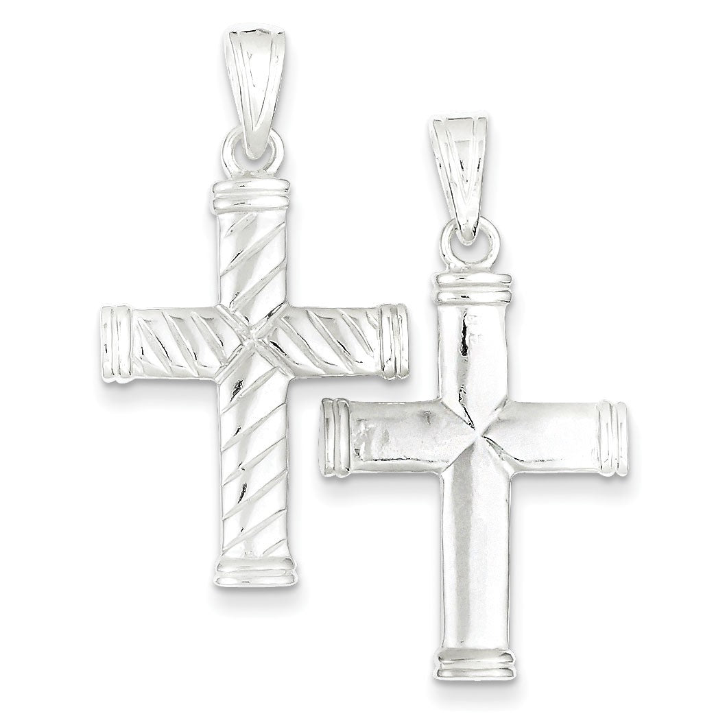 Sterling Silver Reversible Cross Pendant