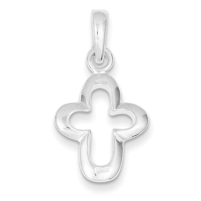 Sterling Silver Outline Cross Pendant