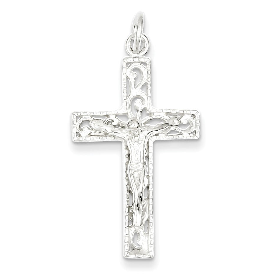 Sterling Silver INRI Crucifix Pendant
