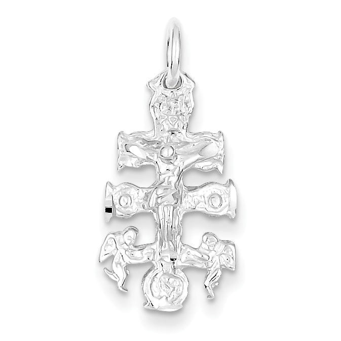 Sterling Silver Cara Vaca Crucifix Pendant