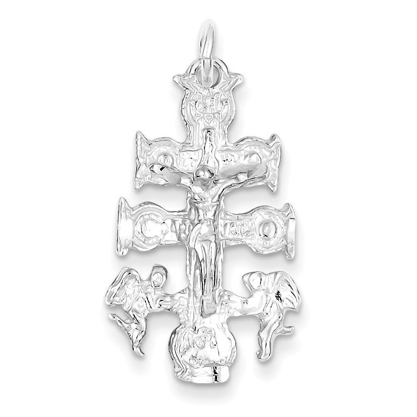 Sterling Silver Cara Vaca Crucifix Pendant