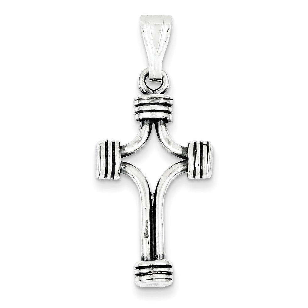 Sterling Silver Antiqued Cross Pendant