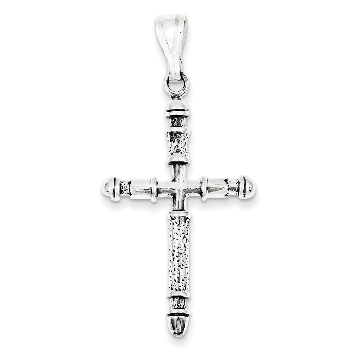 Sterling Silver Antiqued Cross Pendant