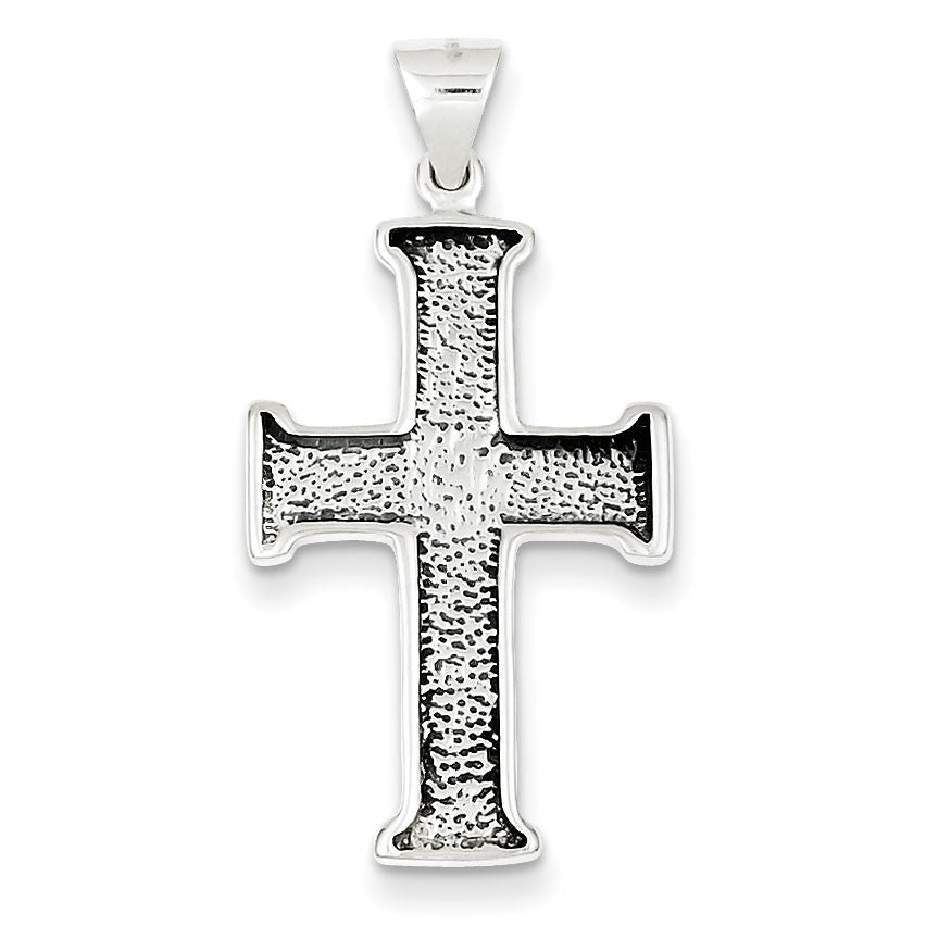 Sterling Silver Antiqued Cross Pendant