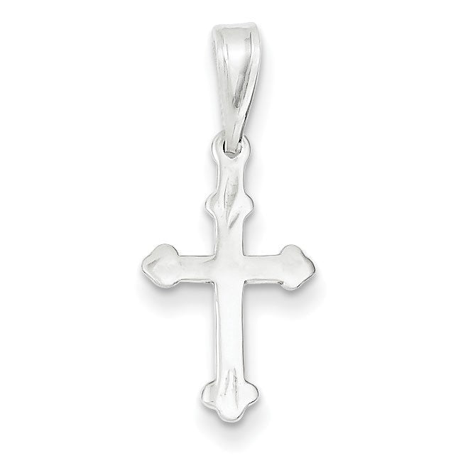 Sterling Silver Budded Cross Charm