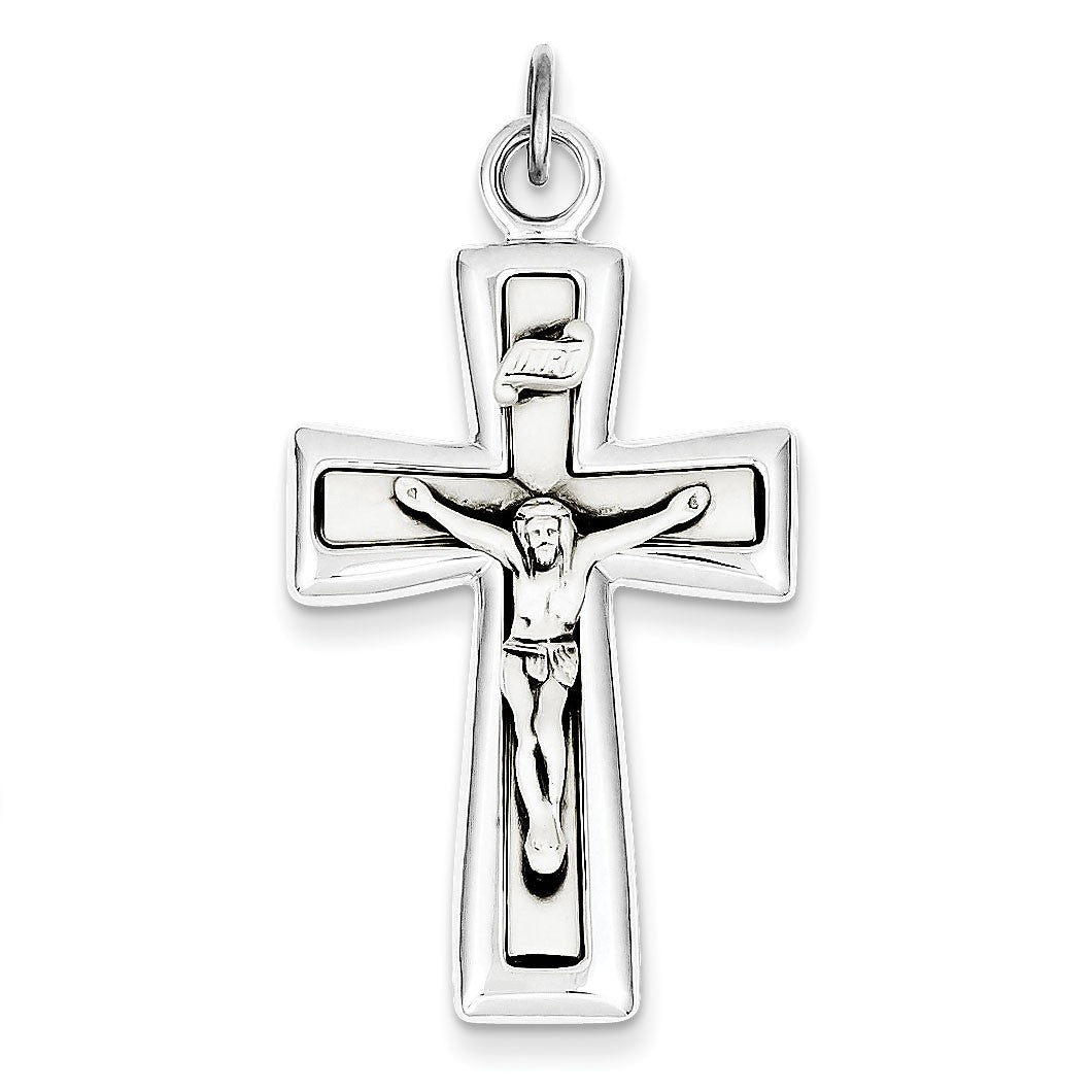 Sterling Silver INRI Crucifix Pendant