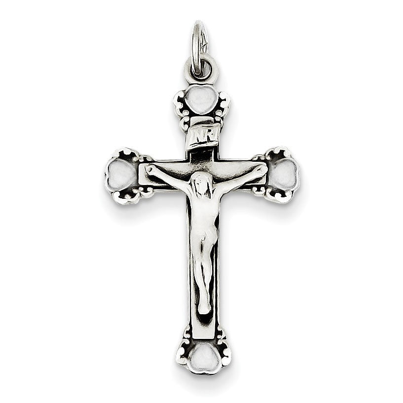 Sterling Silver Antiqued Crucifix Pendant