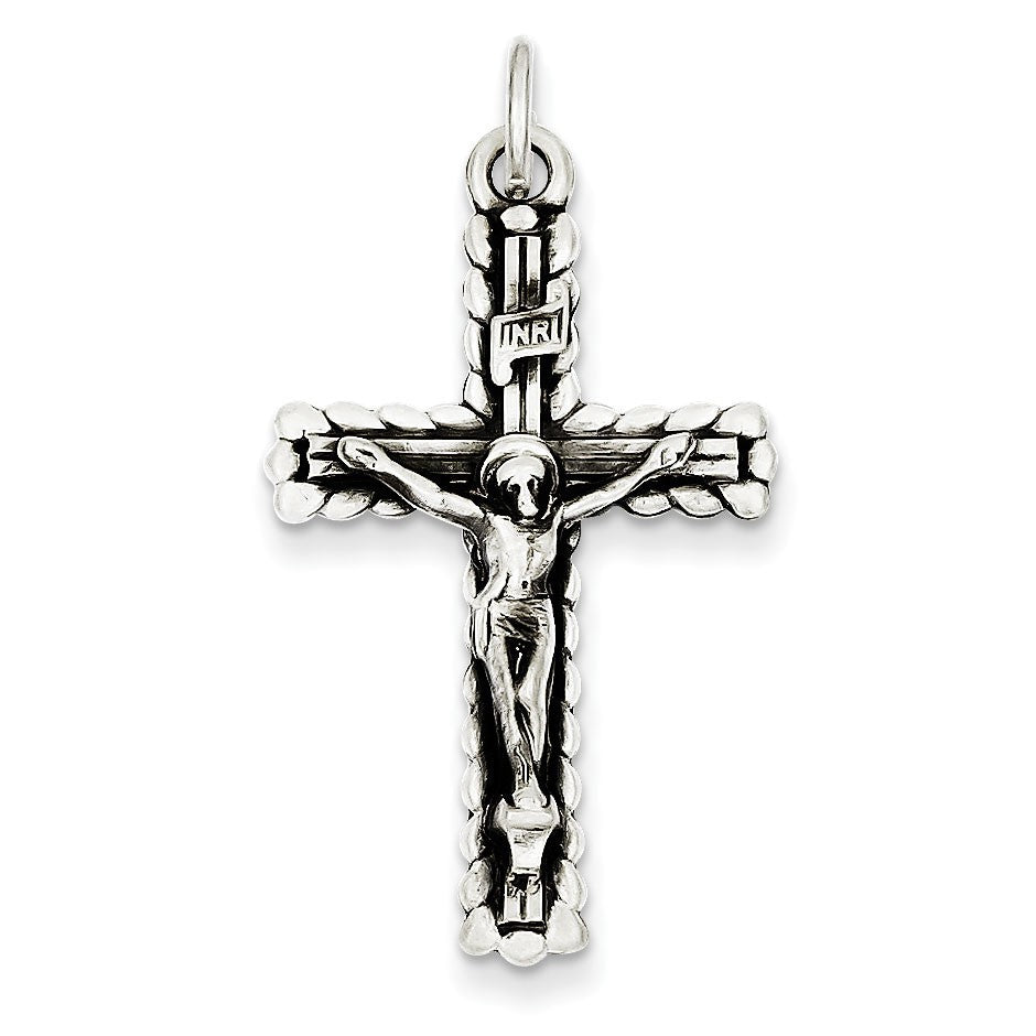 Sterling Silver INRI Crucifix Pendant