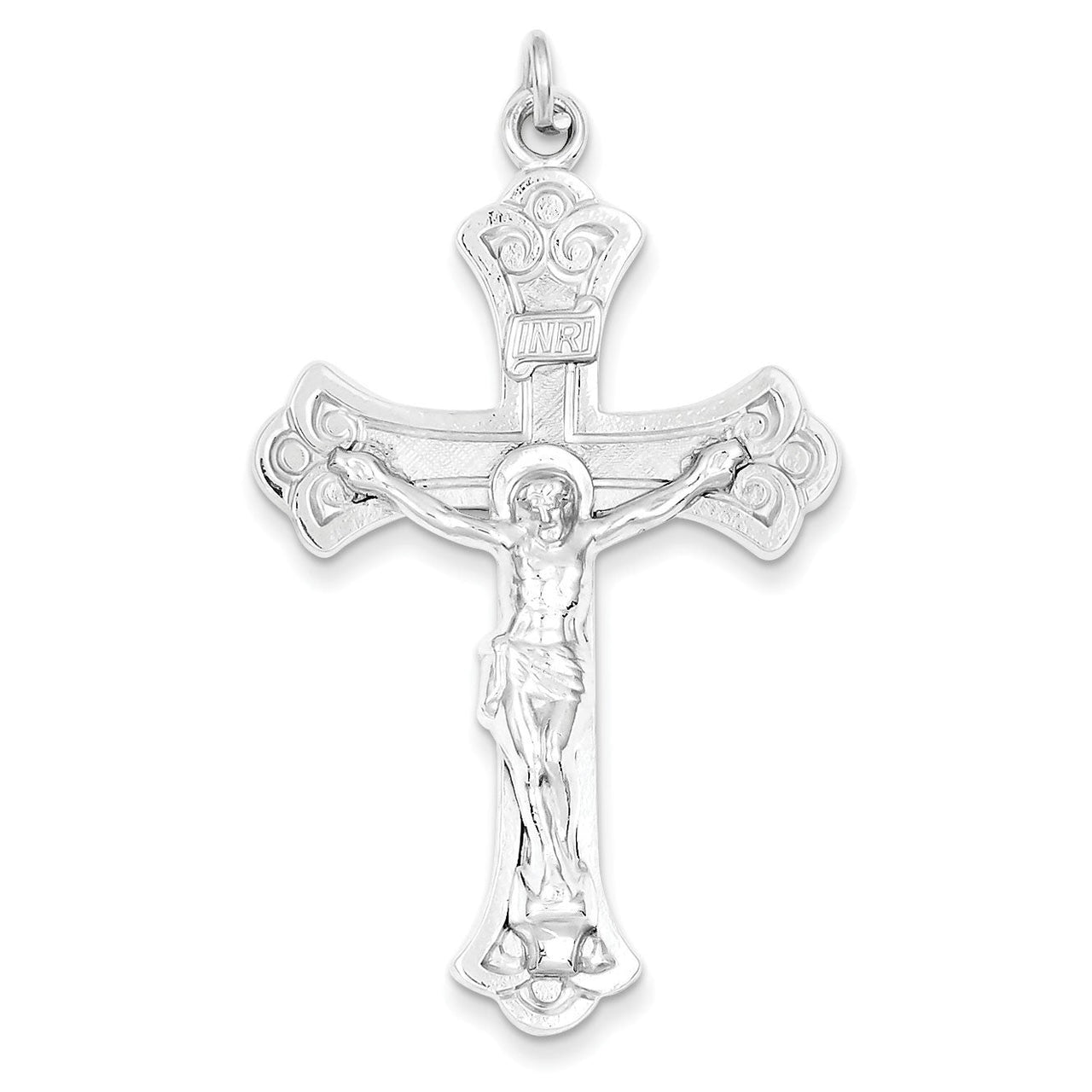 Sterling Silver INRI Crucifix Pendant
