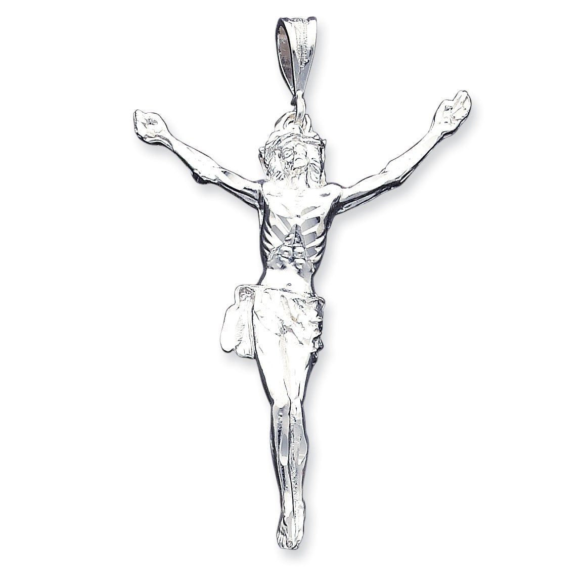 Sterling Silver Corpus (Crucified Christ) Pendant