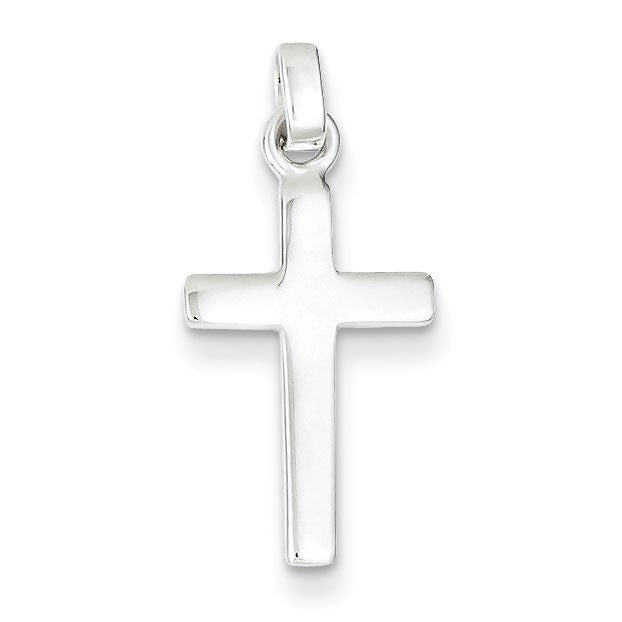 Sterling Silver Polished Cross Charm